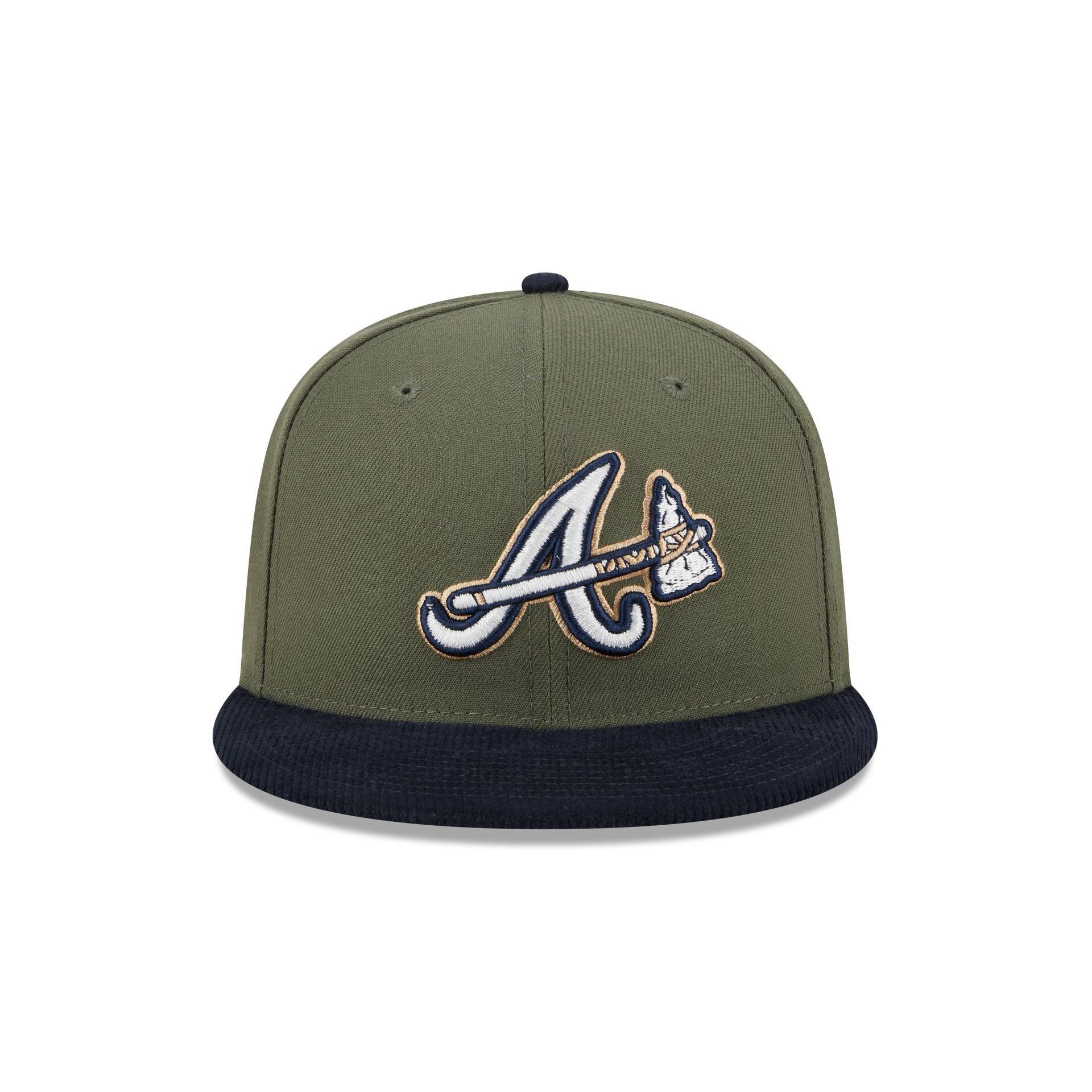 Atlanta Braves Olive Green 59FIFTY Fitted Hat Male Product Image