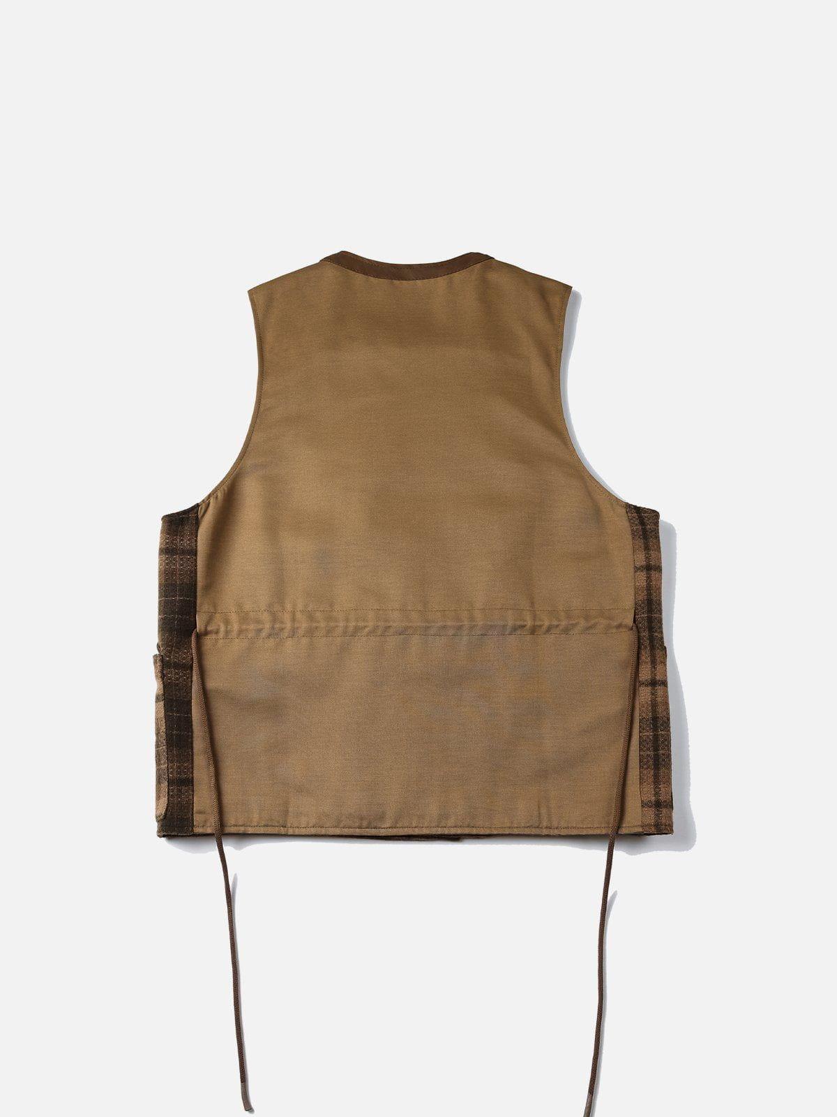 Aelfric Eden Plaid Patchwork Vest Product Image