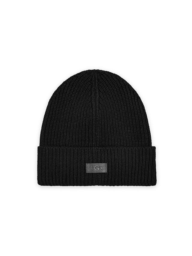 Mens Rib-Knit Logo Beanie Product Image