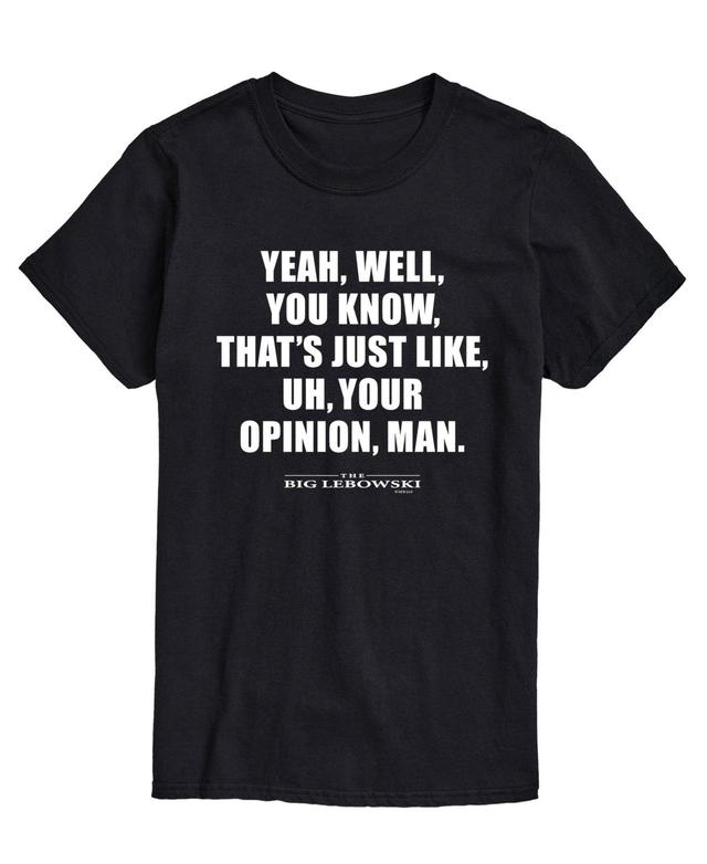 Mens The Big Lebowski Your Opinion T-shirt Product Image