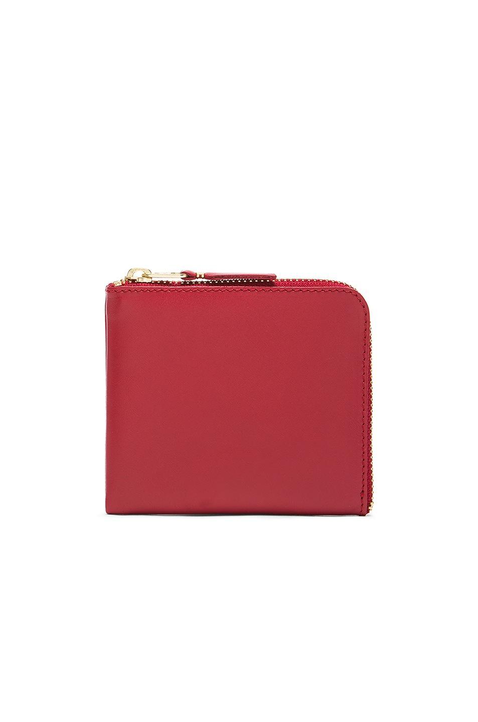 COMME des GARCONS Classic Small Zip Wallet Red.. Product Image