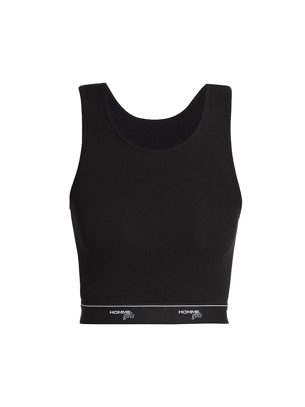 Womens Logo Cropped Tank Top Product Image