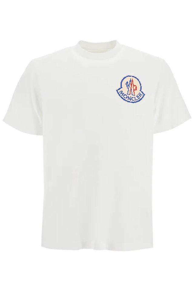 Pixel Logo T-shirt With Seven In White Product Image