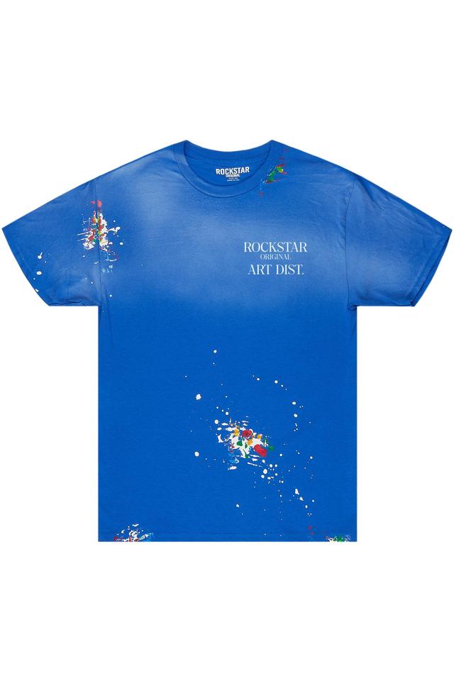 Palmer Royal Blue Graphic T-Shirt Male Product Image