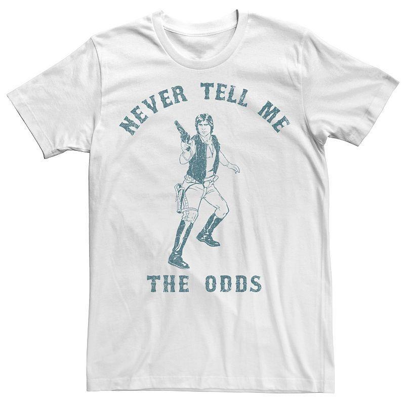 Mens Star Wars Han Solo Never Tell Me The Odds Portrait Tee Product Image