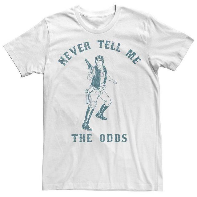 Mens Star Wars Han Solo Never Tell Me The Odds Portrait Tee Product Image