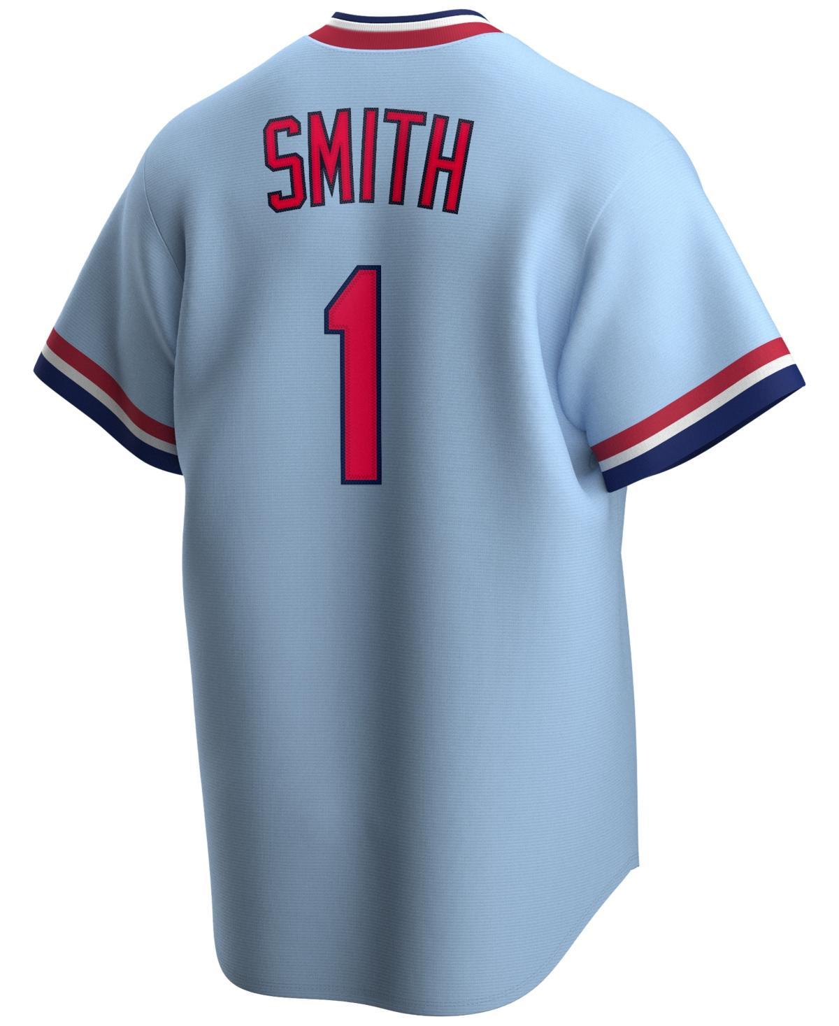 Mens Nike Ozzie Smith Blue St. Louis Cardinals Road Cooperstown Collection Player Jersey Product Image