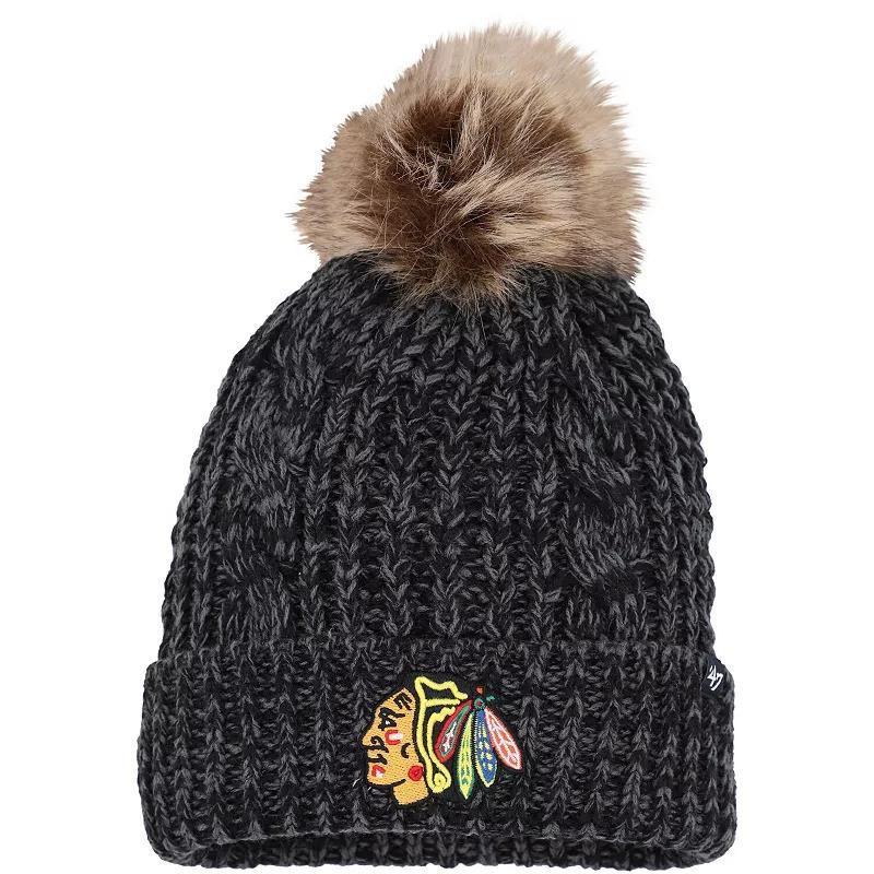 Womens 47 Chicago hawks Meeko Cuffed Knit Hat with Pom Product Image