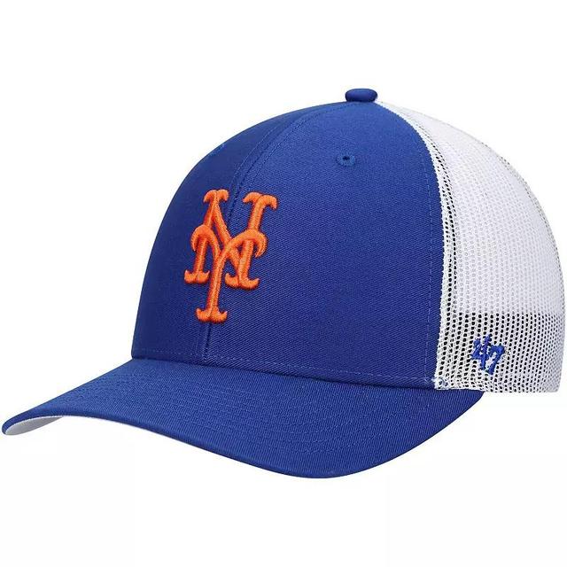 Mens 47 Royal/White New York Mets Primary Logo Trucker Snapback Hat Product Image