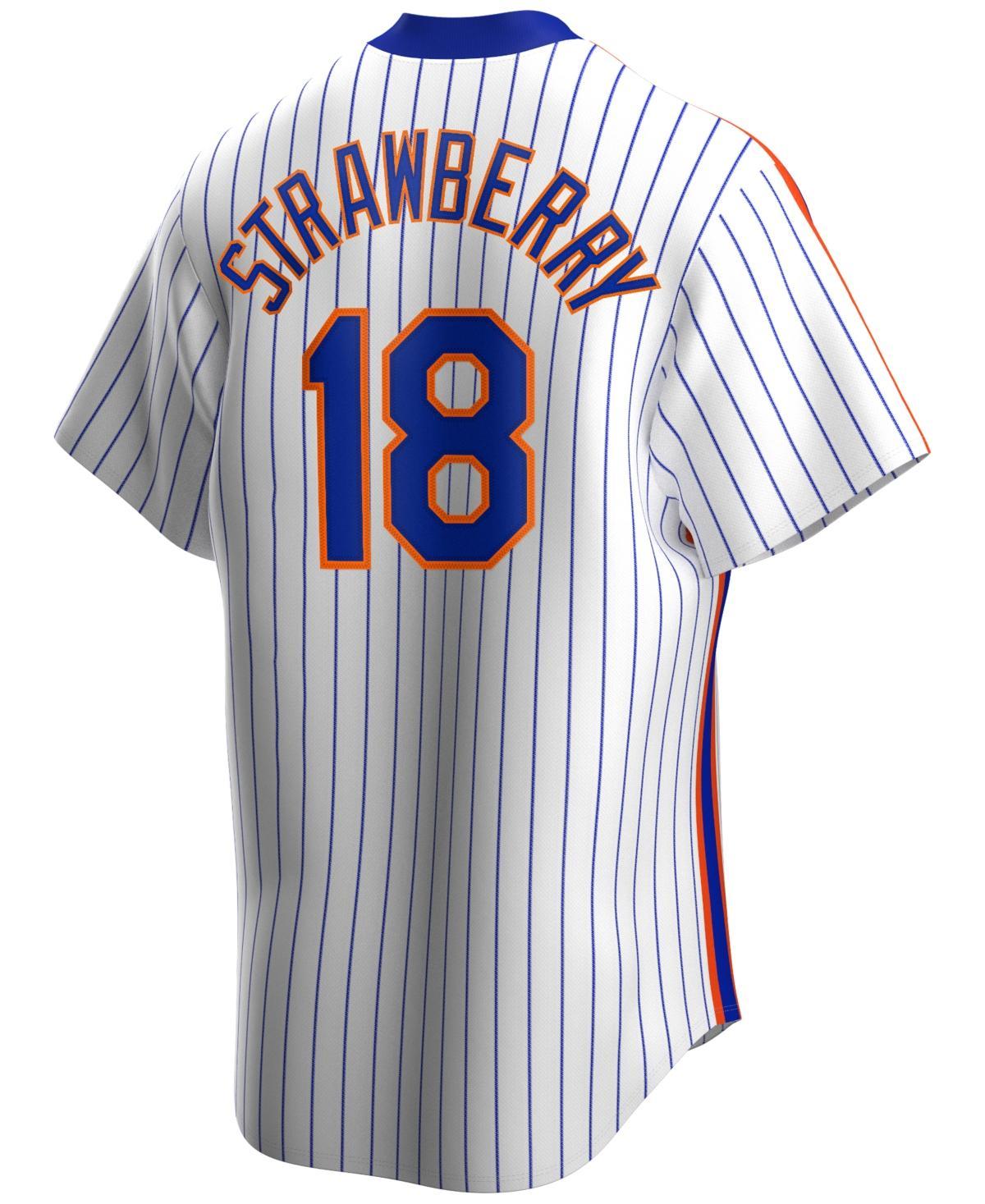 Mens Nike Darryl Strawberry New York Mets Home Cooperstown Collection Player Jersey Product Image