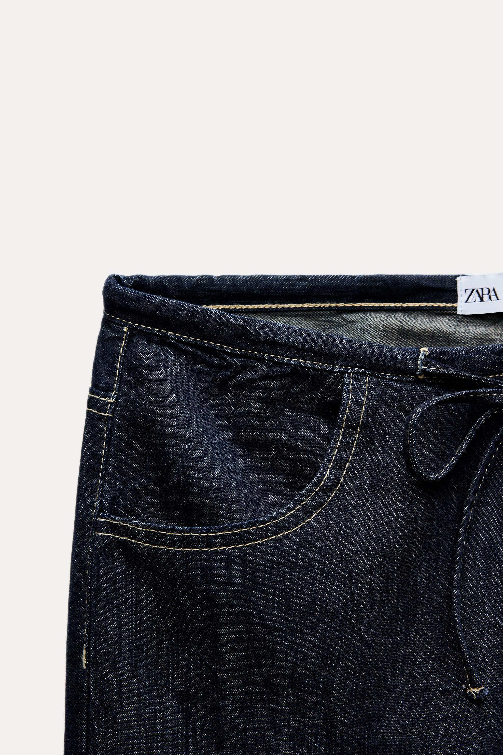 TRF DENIM TIED PANTS Product Image