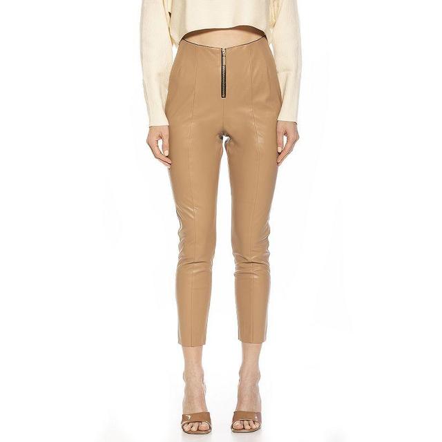 Womens ALEXIA ADMOR Faux-Leather Fitted Skinny Pants Product Image