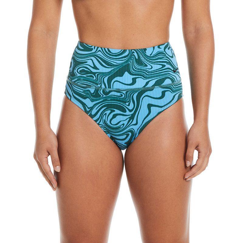 Womens Nike Swirl High Waist Swim Bottoms Product Image