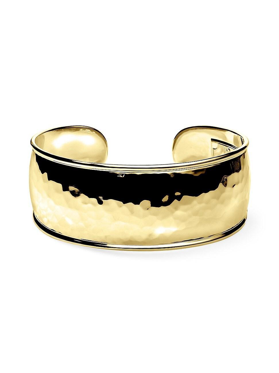 Womens Goddess 18K Yellow Gold Medium Tapered Cuff Product Image