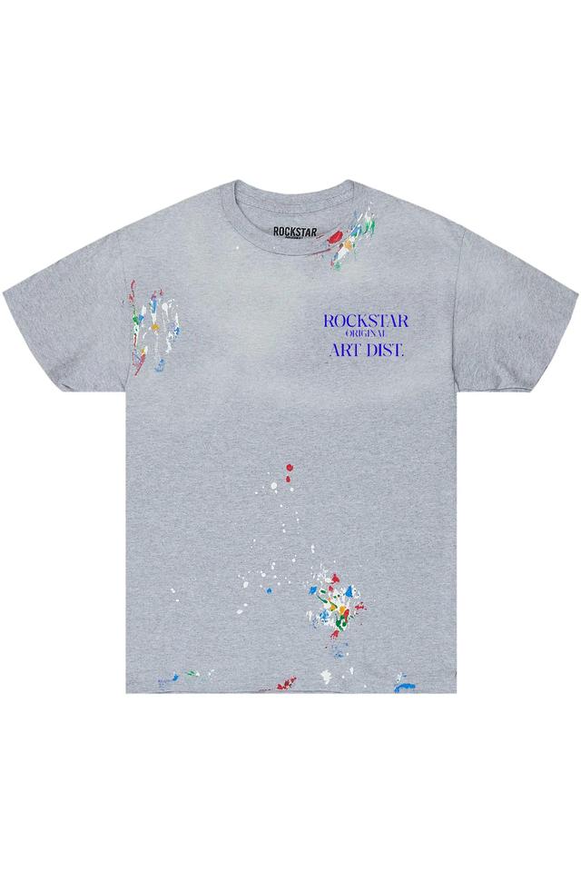 Palmer Grey/Blue Graphic T-Shirt Male Product Image