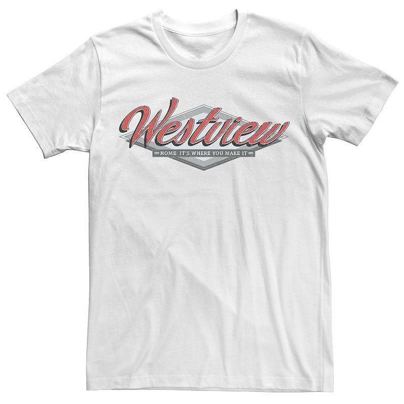 Mens Marvel WandaVision Westview Grey Logo Tee Product Image