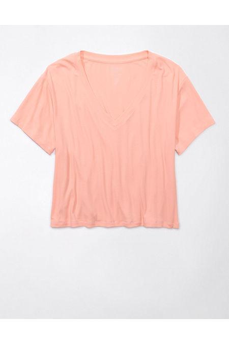 AE Soft Sexy Cropped V-Neck T-Shirt Womens Product Image