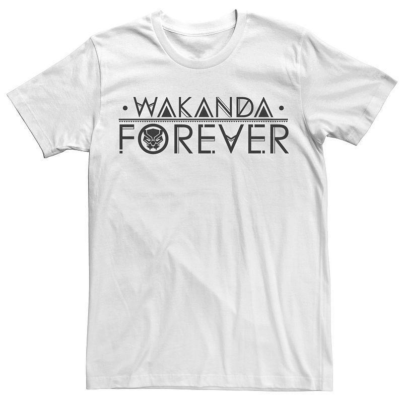 Big & Tall Marvel Black Panther Wakanda Forever Chest Tee, Mens Product Image