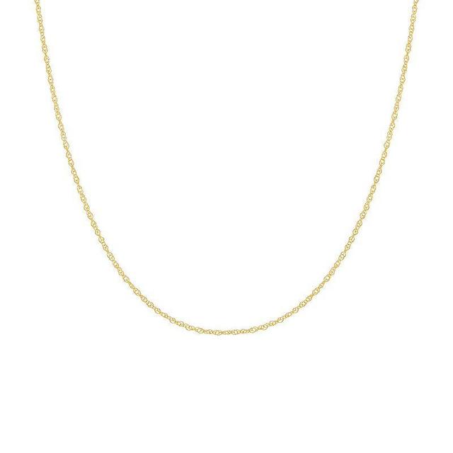 PRIMROSE 14k Gold Rope Chain Necklace, Womens Yellow Product Image