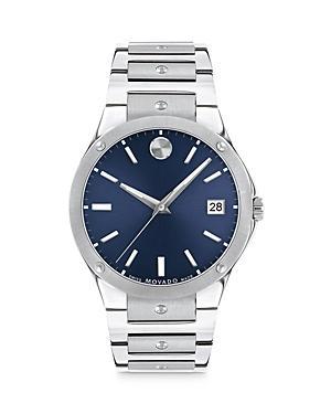 Men's Movado SE Watch with Dark Blue Dial (Model: 607513) Product Image