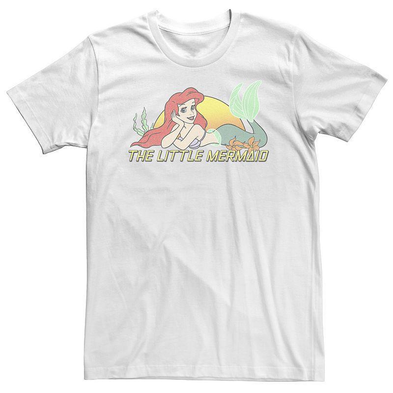 Big & Tall Disney Little Mermaid Ariel Sunset Tee, Mens Product Image