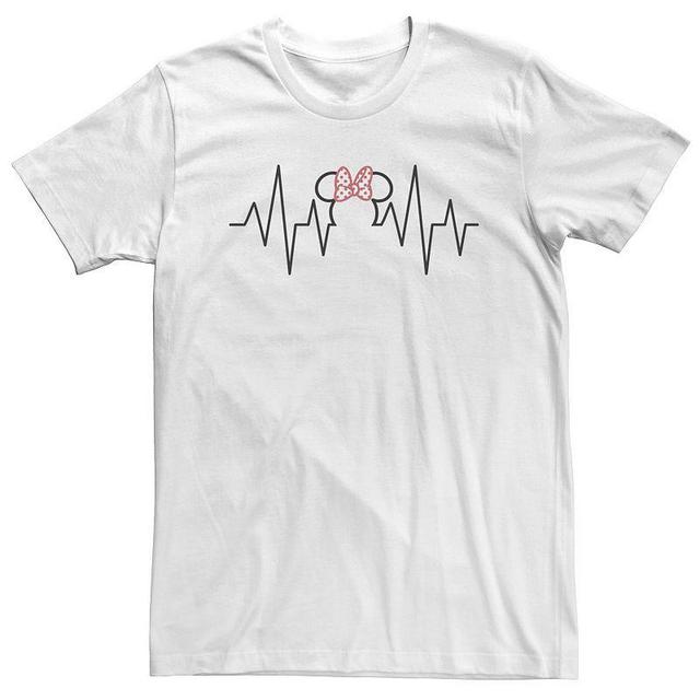 Big & Tall Disney Nurses Day Mickey Mouse Heartline Tee, Mens White Product Image