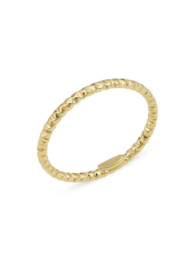 Womens 14K Yellow Solid Gold Skyline Ring Product Image