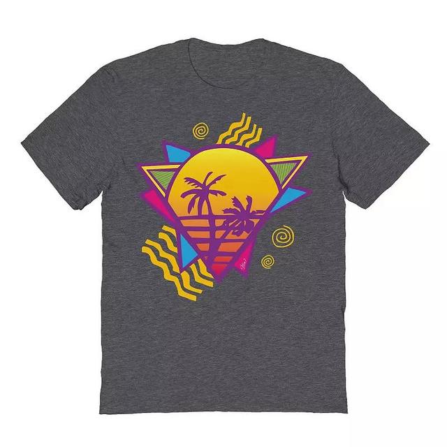 Mens COLAB89 by Threadless Retro Palm Tree Graphic Tee Product Image