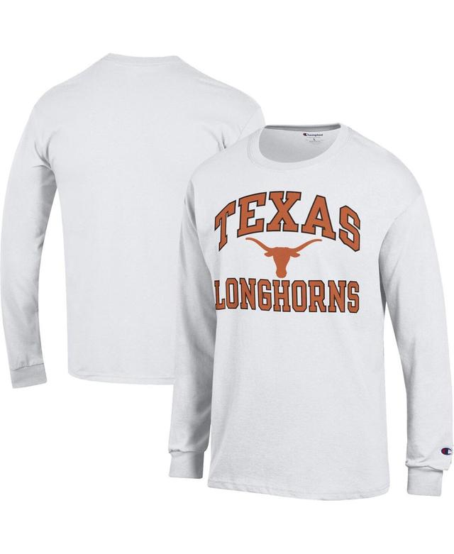 Mens Champion White Texas Longhorns High Motor Long Sleeve T-shirt Product Image