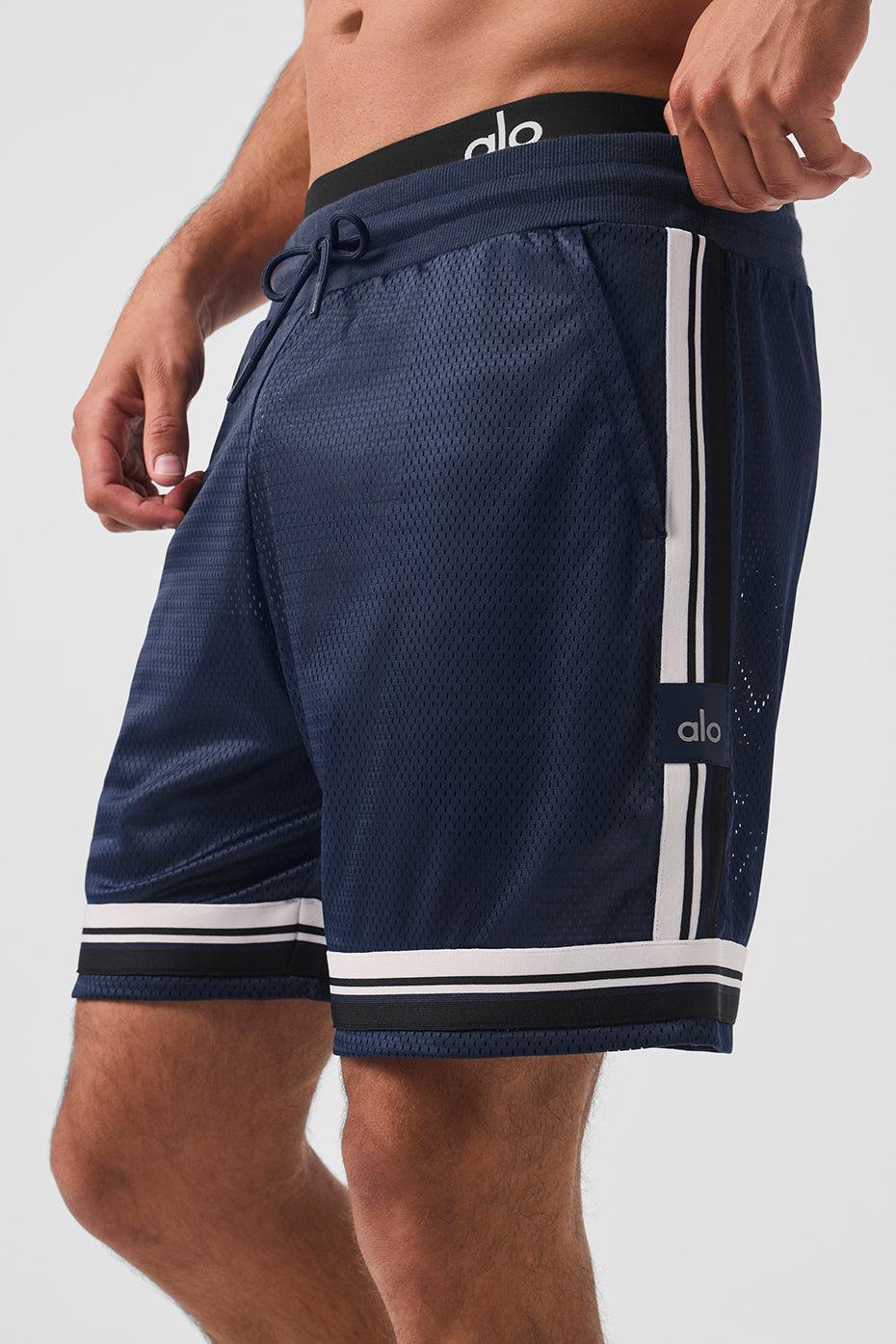 7" Key Mesh Basketball Short - Navy Male Product Image