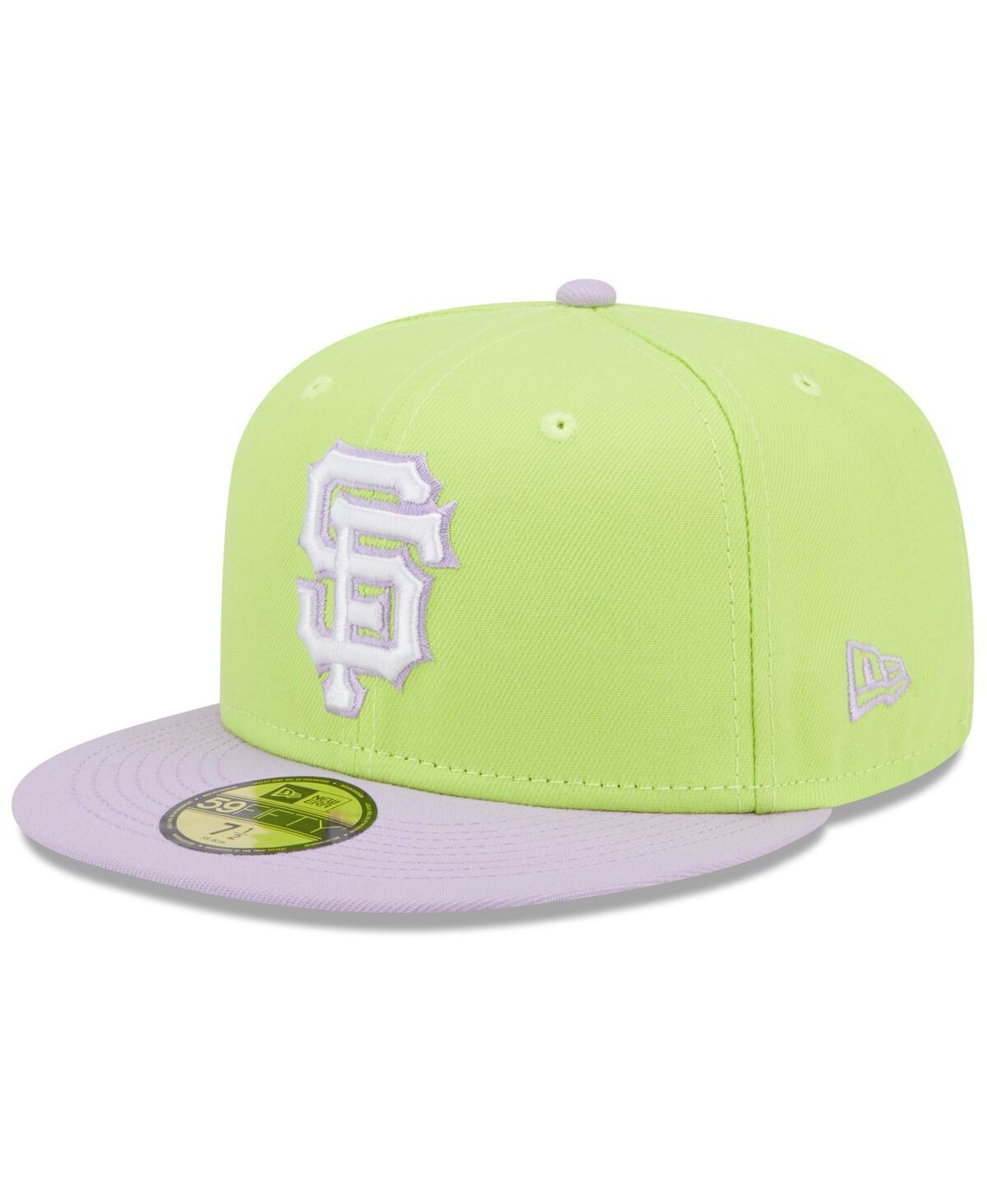 Mens New Era Neon Green San Francisco Giants Spring Color Two-Tone 59FIFTY Fitted Hat - Neon Green Product Image