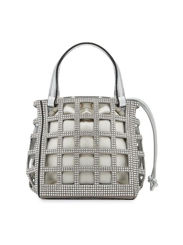 Crystal Mini Square Grid Tote Bag Product Image