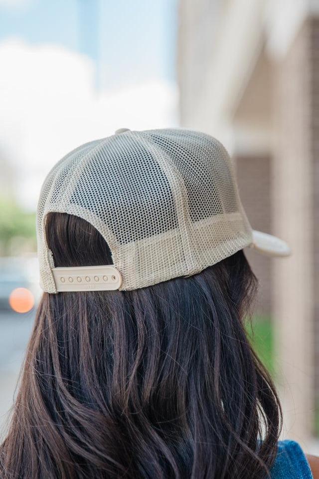 Raised On 90s Country Tan Trucker Hat Product Image