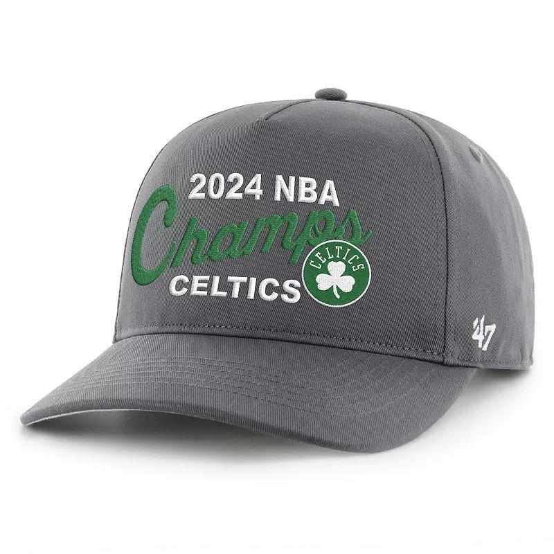 Mens 47 Charcoal Boston Celtics 2024 NBA Finals Champions Hitch Adjustable Hat Product Image