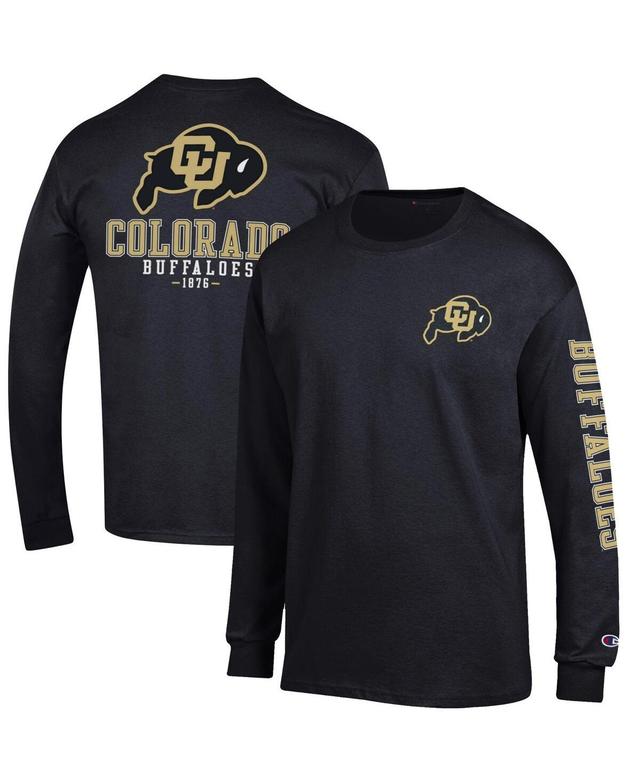 Mens Champion Colorado Buffaloes Team Stack Long Sleeve T-Shirt Product Image