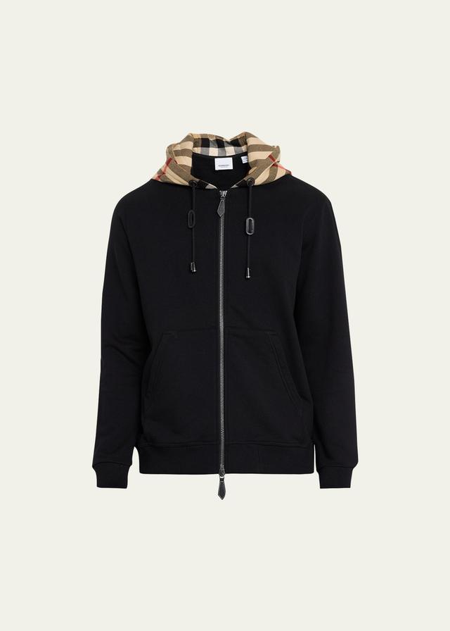 Mens Samuel Full-Zip Check Hoodie Product Image