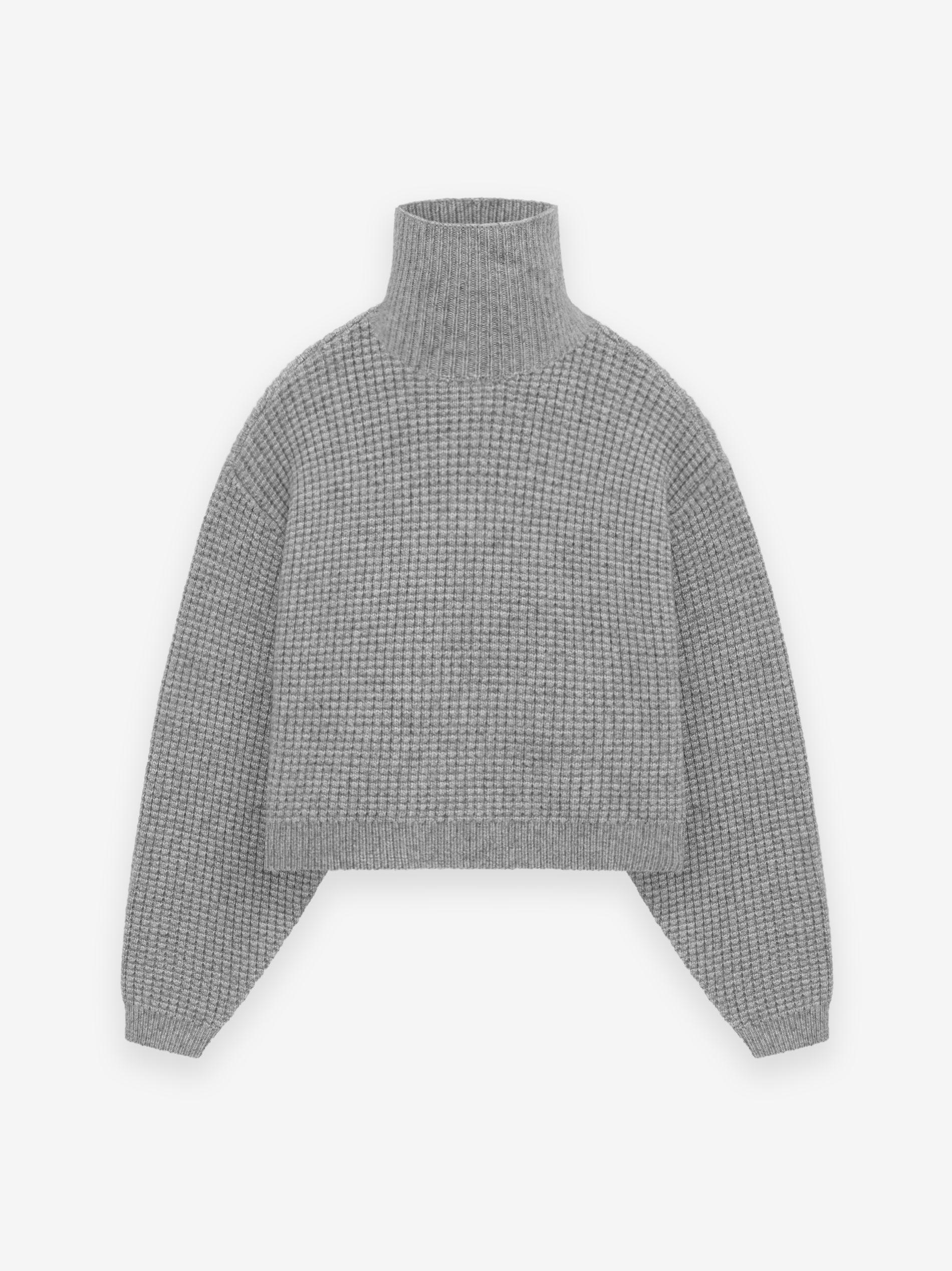 Womens Waffle Turtleneck Female product image