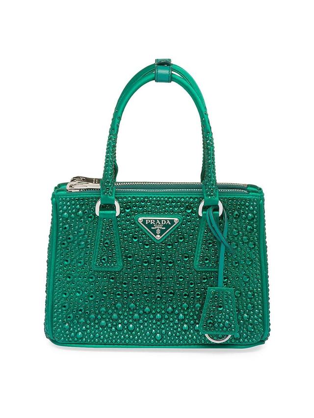 Womens Galleria Satin Mini Bag with Crystals Product Image