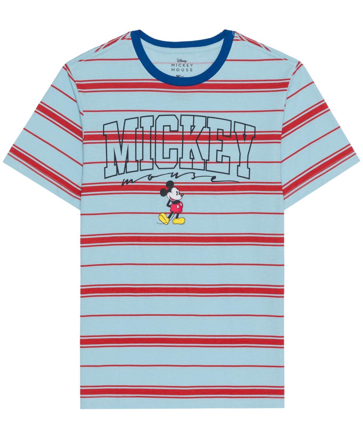 Hybrid Mens Mickey Mouse Short Sleeve Stripe T-shirt Product Image