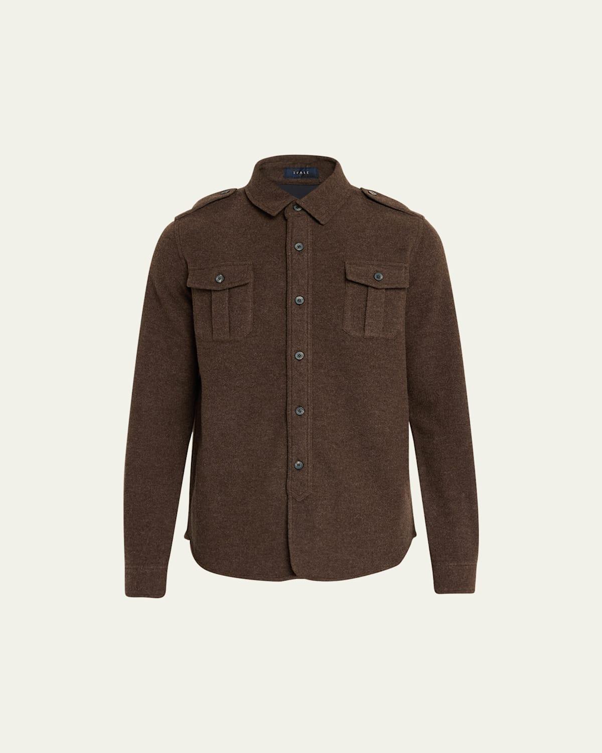 Mens Felpa Wool Shirt Jacket Product Image