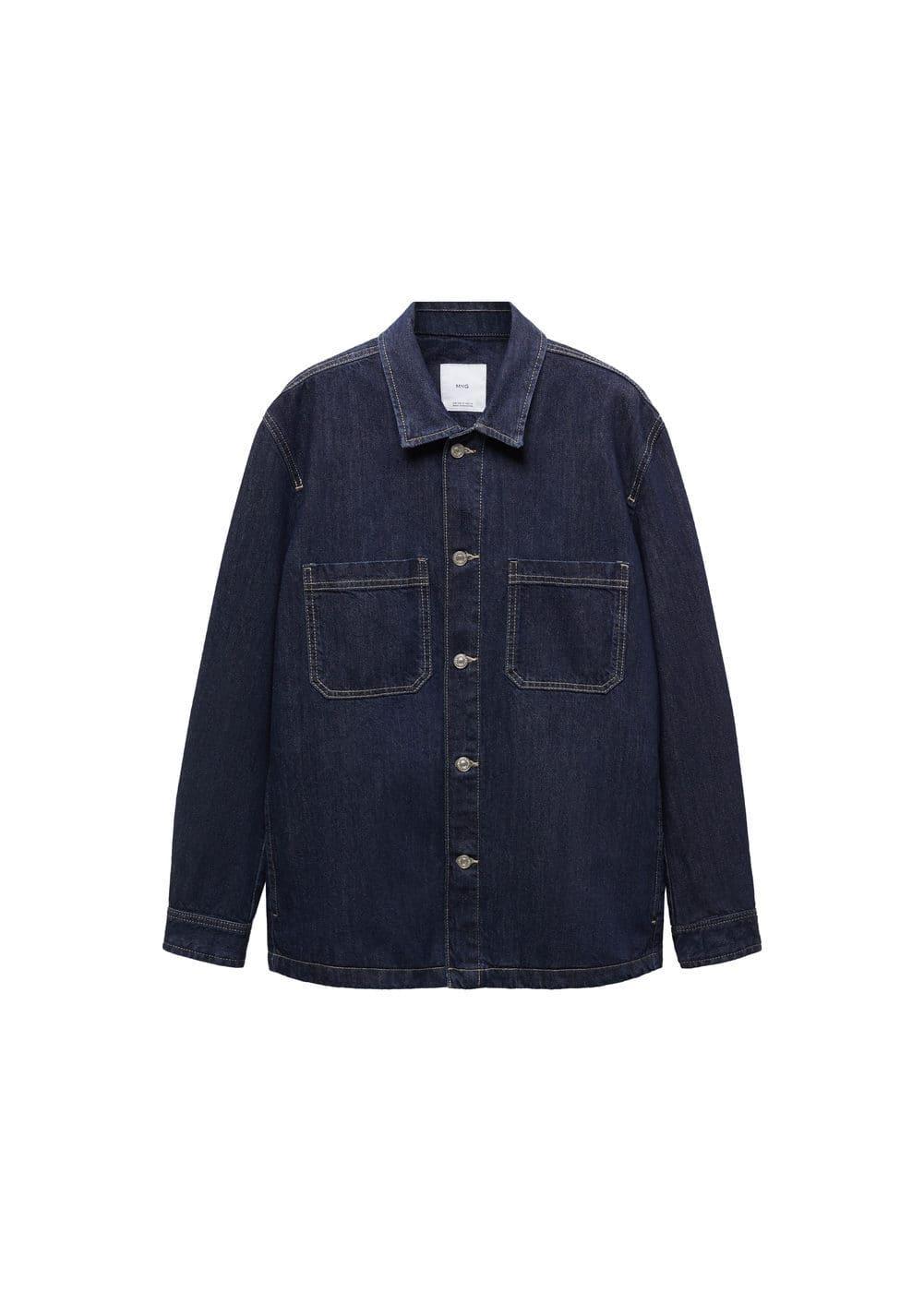 MANGO MAN - Pocket denim overshirt open blueMen Product Image