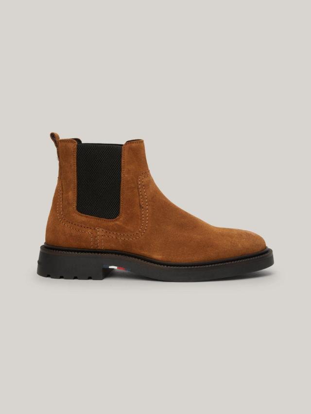 Tommy Hilfiger Men's Tommy Flag Suede Chelsea Boot Product Image