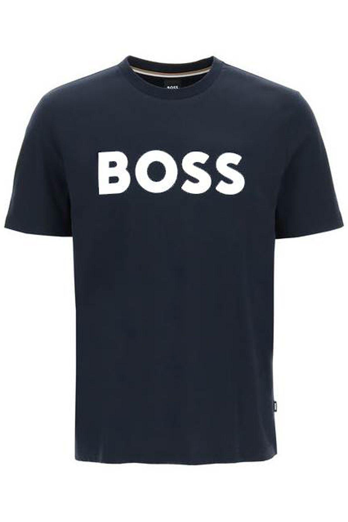 HUGO BOSS T-shirt With Logo In Blue Product Image