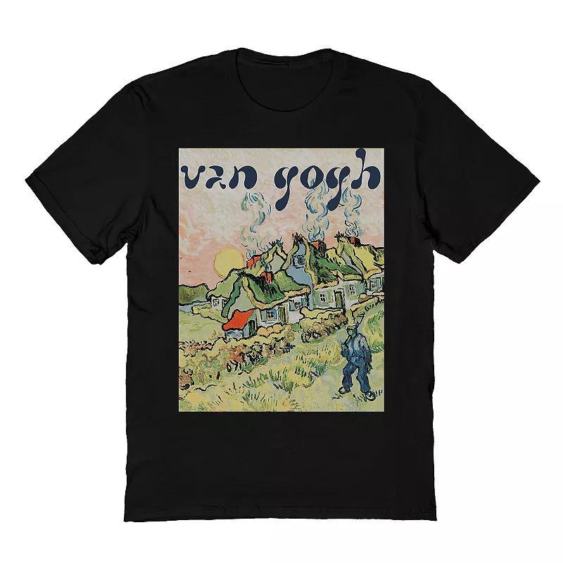 Mens Van Gogh guy with houses Tee Product Image