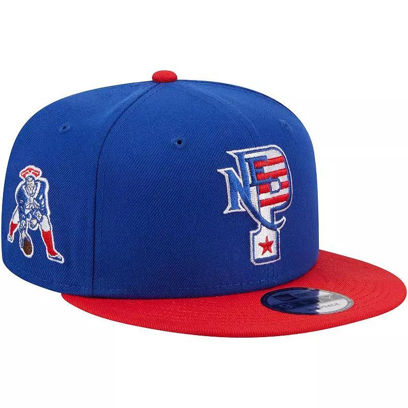 Mens New Era Royal/Red New England Patriots City Originals 9FIFTY Snapback Hat Product Image