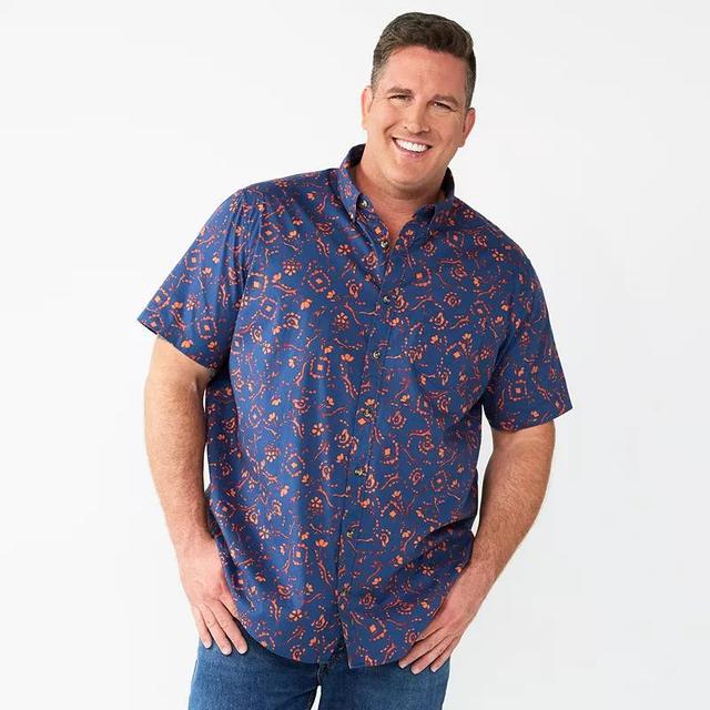 Big & Tall Sonoma Goods For Life Perfect-Length Button-Down Shirt, Mens Product Image