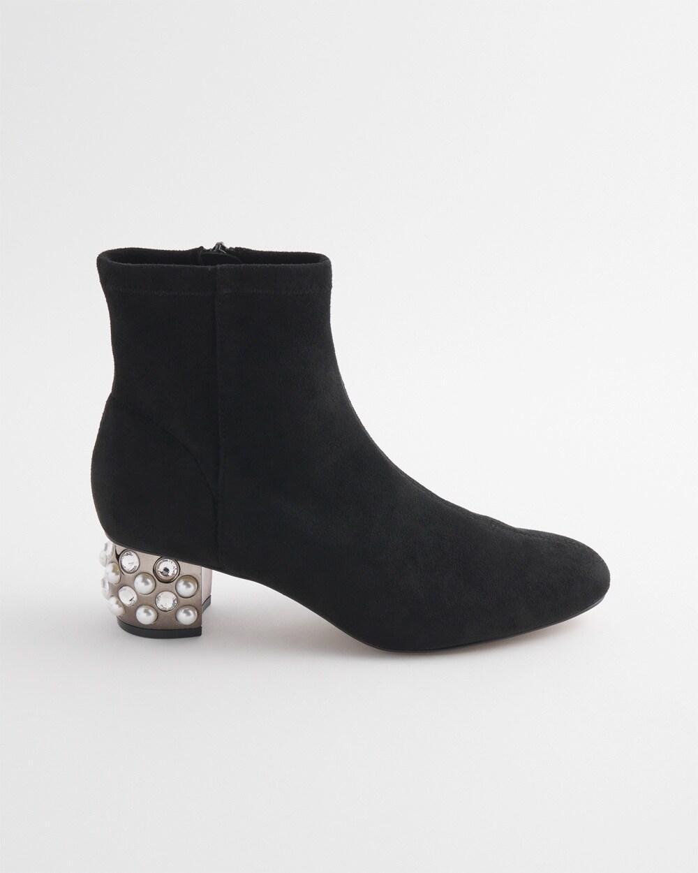 Danika Embellished Vegan Suede Boots Product Image