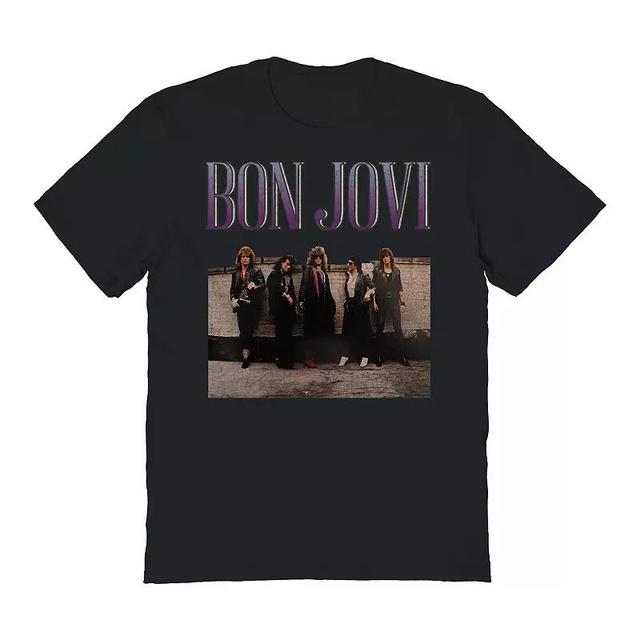 Mens Bon Jovi Roof Photo Graphic Tee Product Image