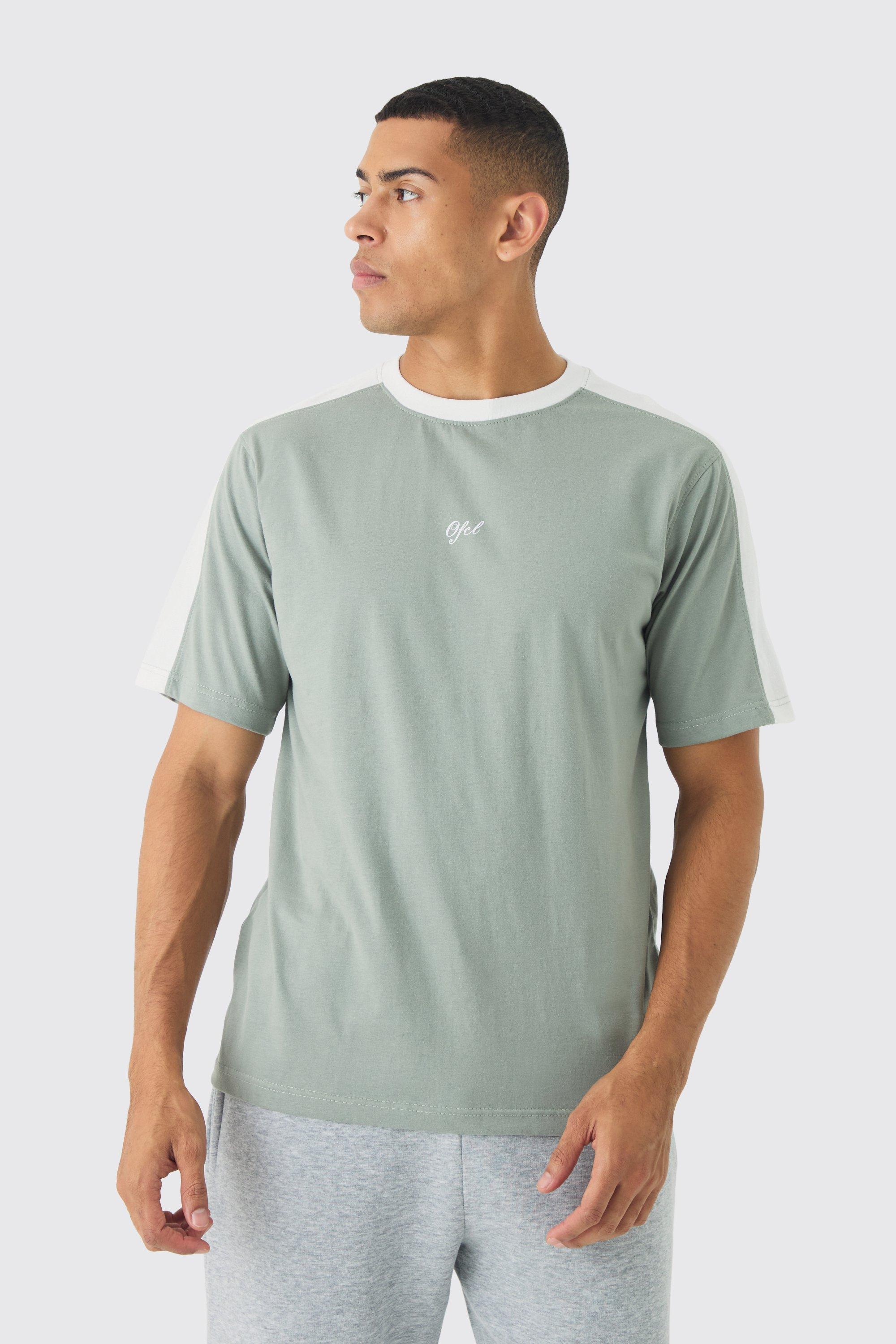 OFCL Colour Block T-shirt | boohooMAN USA Product Image