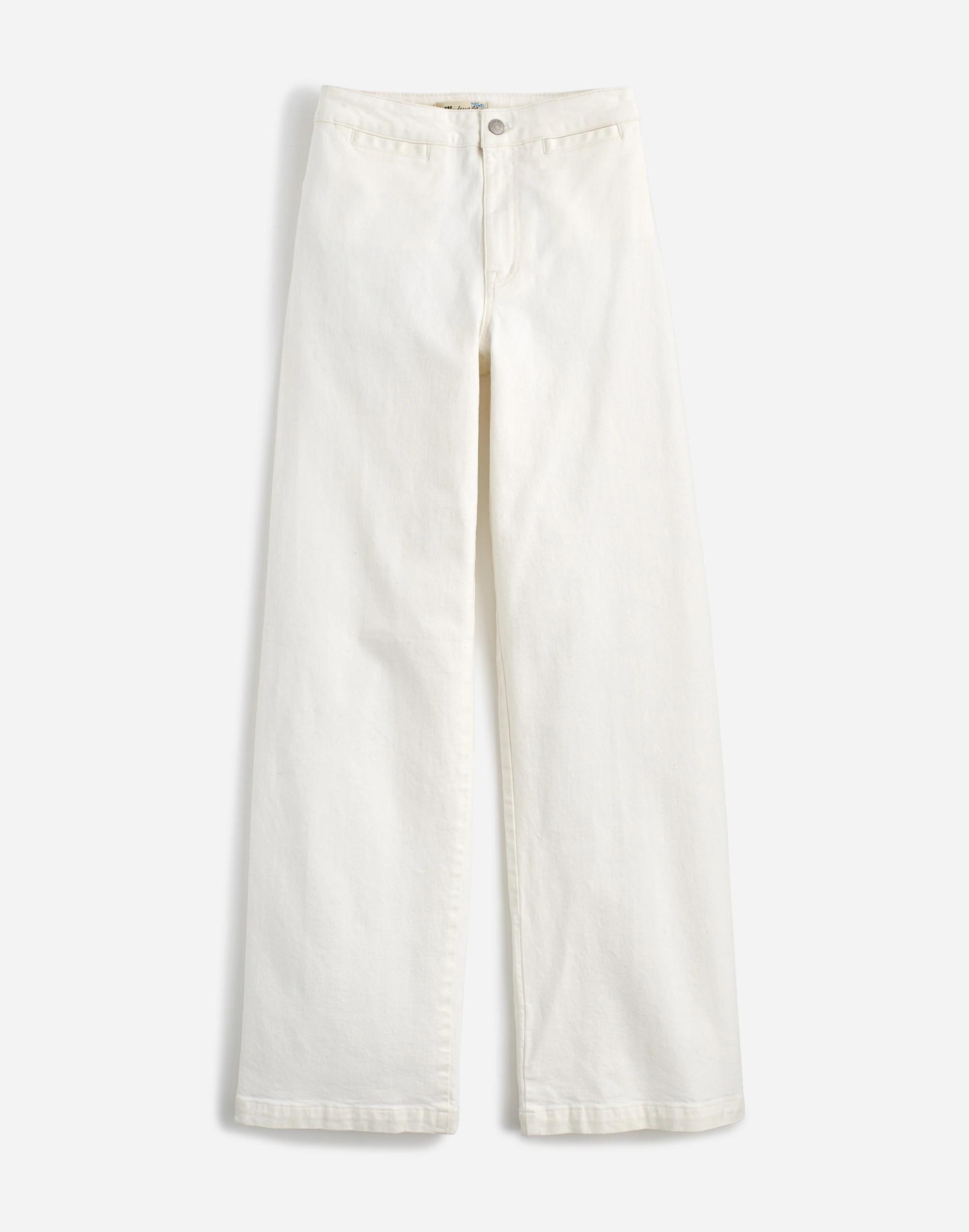 The Curvy Emmett Wide-Leg Jean in Tile White: Welt Pocket Edition Product Image